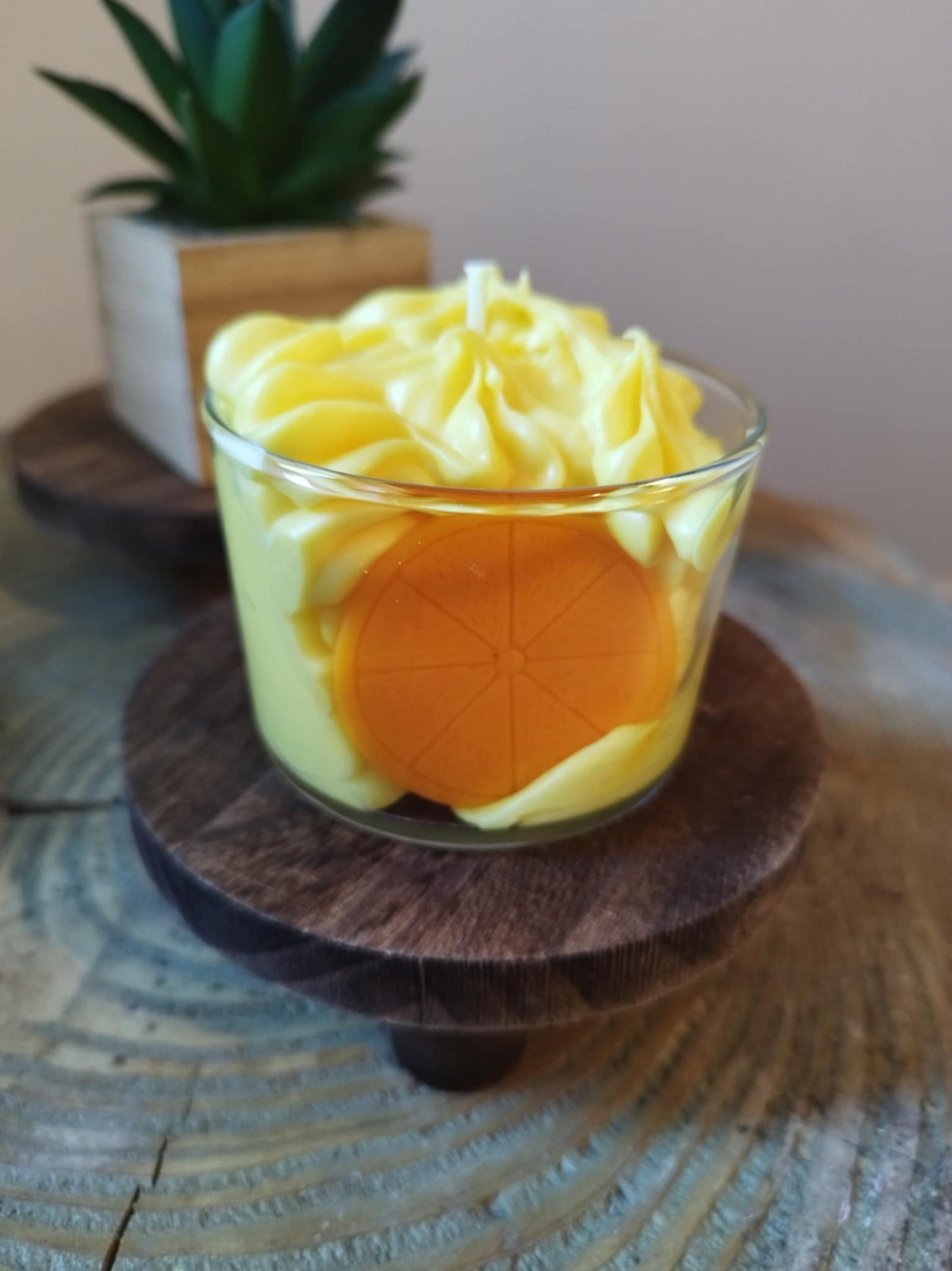Bougie gourmande Limoncello-Cire Naturelle & Parfum de Grasse Les Senteurs de Lilie