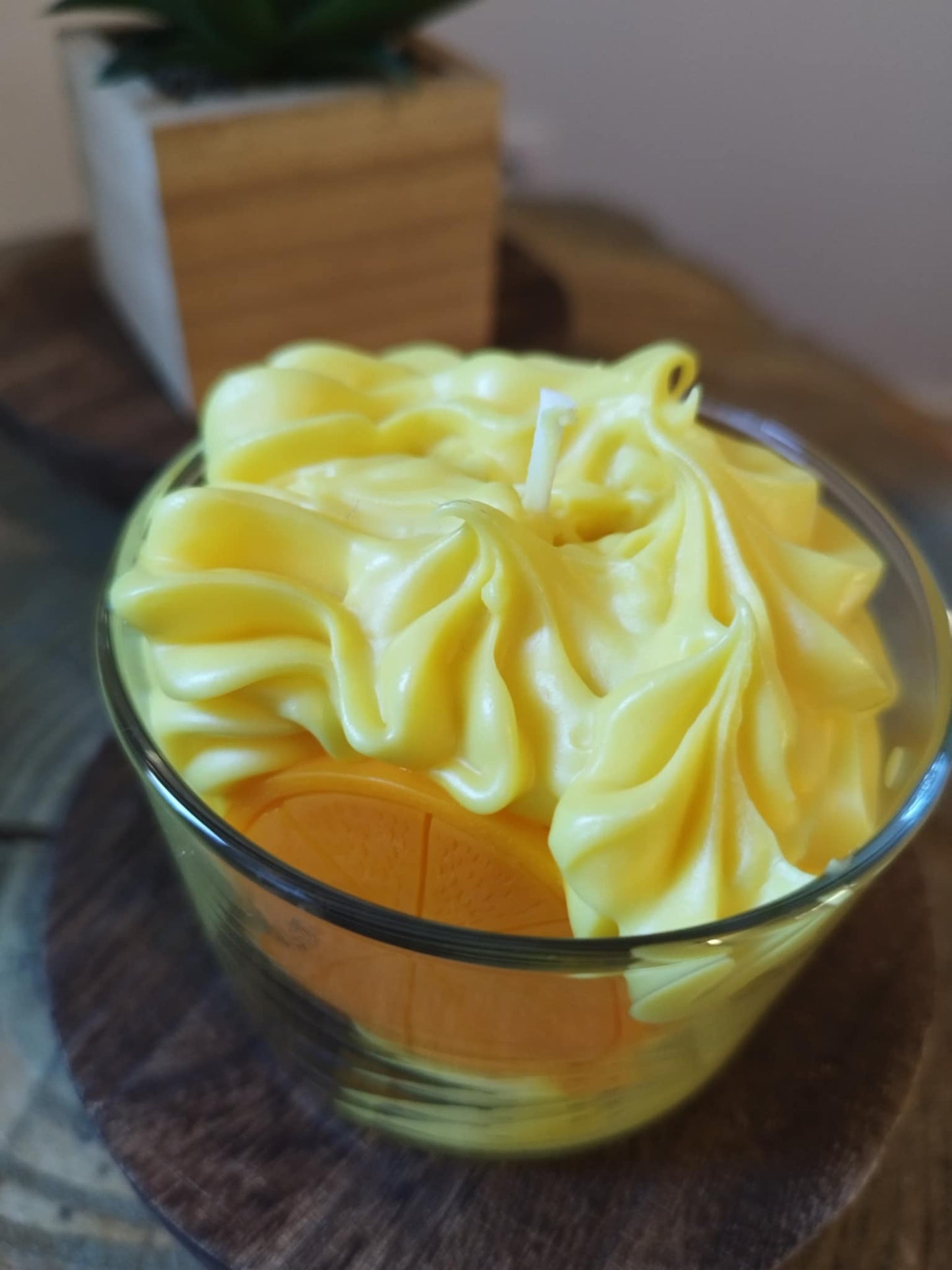 Bougie gourmande Limoncello-Cire Naturelle & Parfum de Grasse Les Senteurs de Lilie