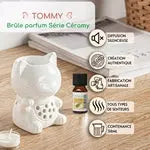 Brûle-Parfum Chat en Céramique – Diffuseur Élégant pour Cires et Huiles Essentielles - Les Senteurs de Lilie
