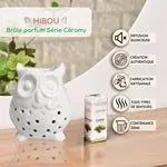 Brûle-Parfum Hibou en Céramique – Diffuseur Élégant pour Cires et Huiles Essentielles - Les Senteurs de Lilie
