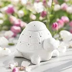 Brûle-Parfum Tortue en Céramique – Diffuseur Élégant pour Cires et Huiles Essentielles - Les Senteurs de Lilie