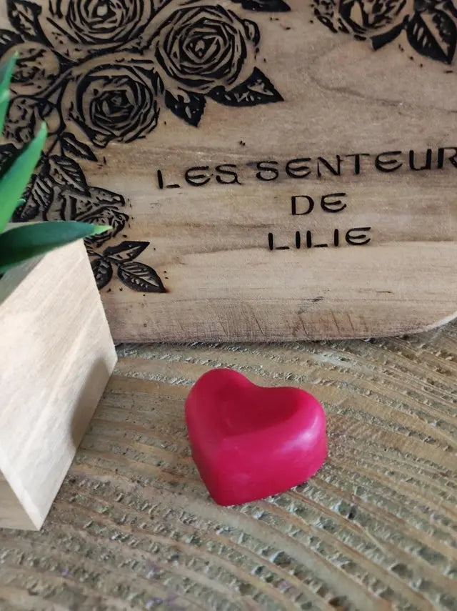 Fondant Framboise-Cire Naturelle & Parfum de Grasse - Les Senteurs de Lilie