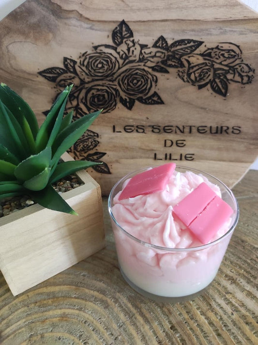 Bougie gourmande Bubblegum-Cire Naturelle & Parfum de Grasse