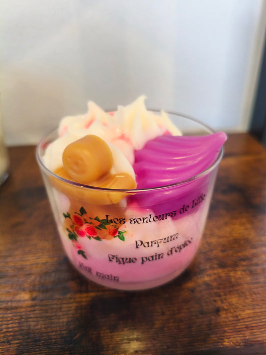 Bougie gourmande Pain d'epices Figue-Cire Naturelle & Parfum de Grasse (Copie)
